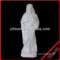 White Life Size Stone Statues Of Jesus For Church YL-R452